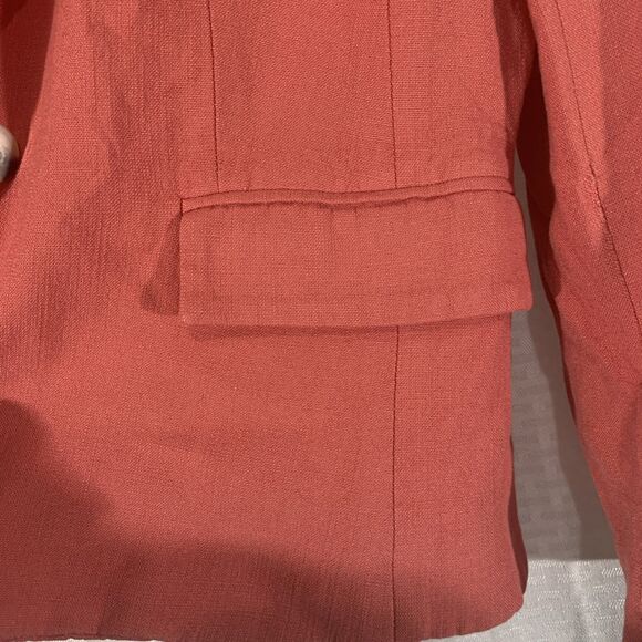 Veronica Beard Danielle Dickey One Button Blazer Coral Womens 12 - Picture 6 of 10